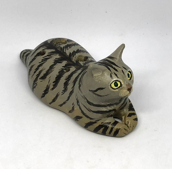 ネコリナ (猫のオカリナ)/sphin_h/キジトラ　キジトラ猫　オカリナ 人気・おすすめ｜多用途・生活用品におすすめ キャンペーン中 即納 即日発送サービス