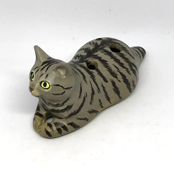 ネコリナ (猫のオカリナ)/sphin_h/キジトラ　キジトラ猫　オカリナ 人気・おすすめ｜多用途・生活用品におすすめ キャンペーン中 即納 即日発送サービス