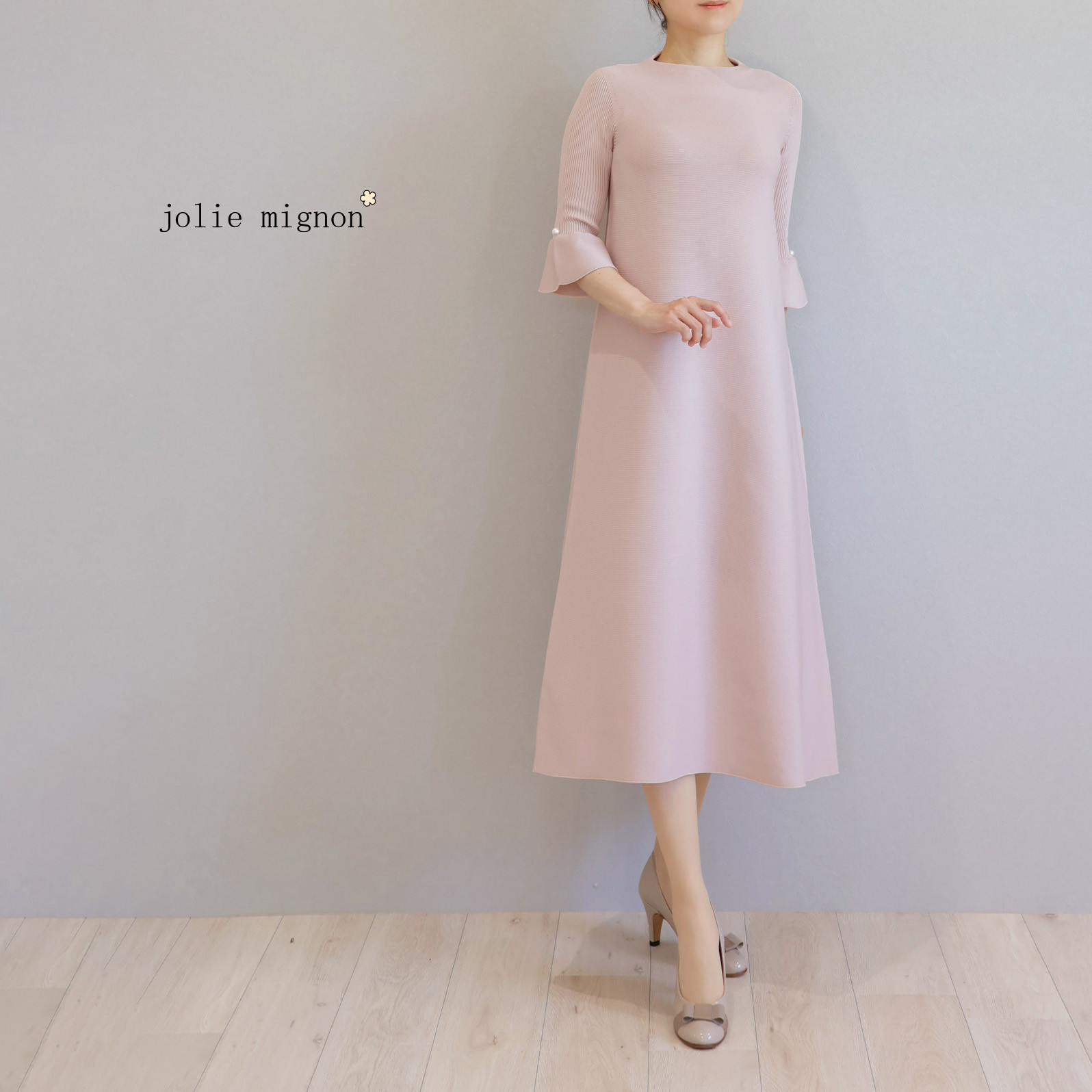 【美品✨️】kay me シルク 伸縮 花あさぎ シェルワンピース 7号 定価8万 和柄】 はなあさぎ シルク100%シェルワンピース– kay me