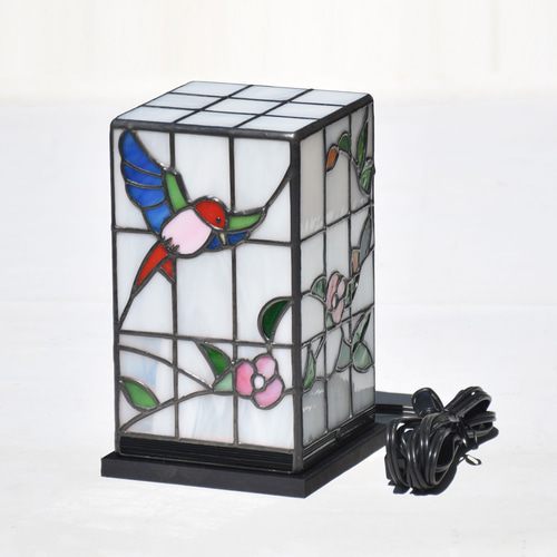 ステンドグラス ランプ 行燈 4kBAD 室内用 卓上灯 テーブル灯 屋内照明 ステンドグラス ランプ 行燈 4kBAD 室内用 テーブルライト 卓上灯 屋内
