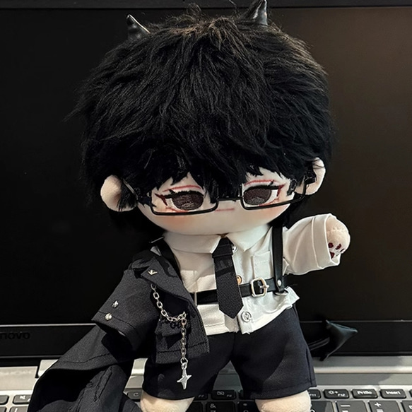 illian ぬいぐるみ　着せ替え 20cm 傷跡　黒髪　男子 illian ぬいぐるみ 着せ替え 20cm 傷跡 黒髪 男子
