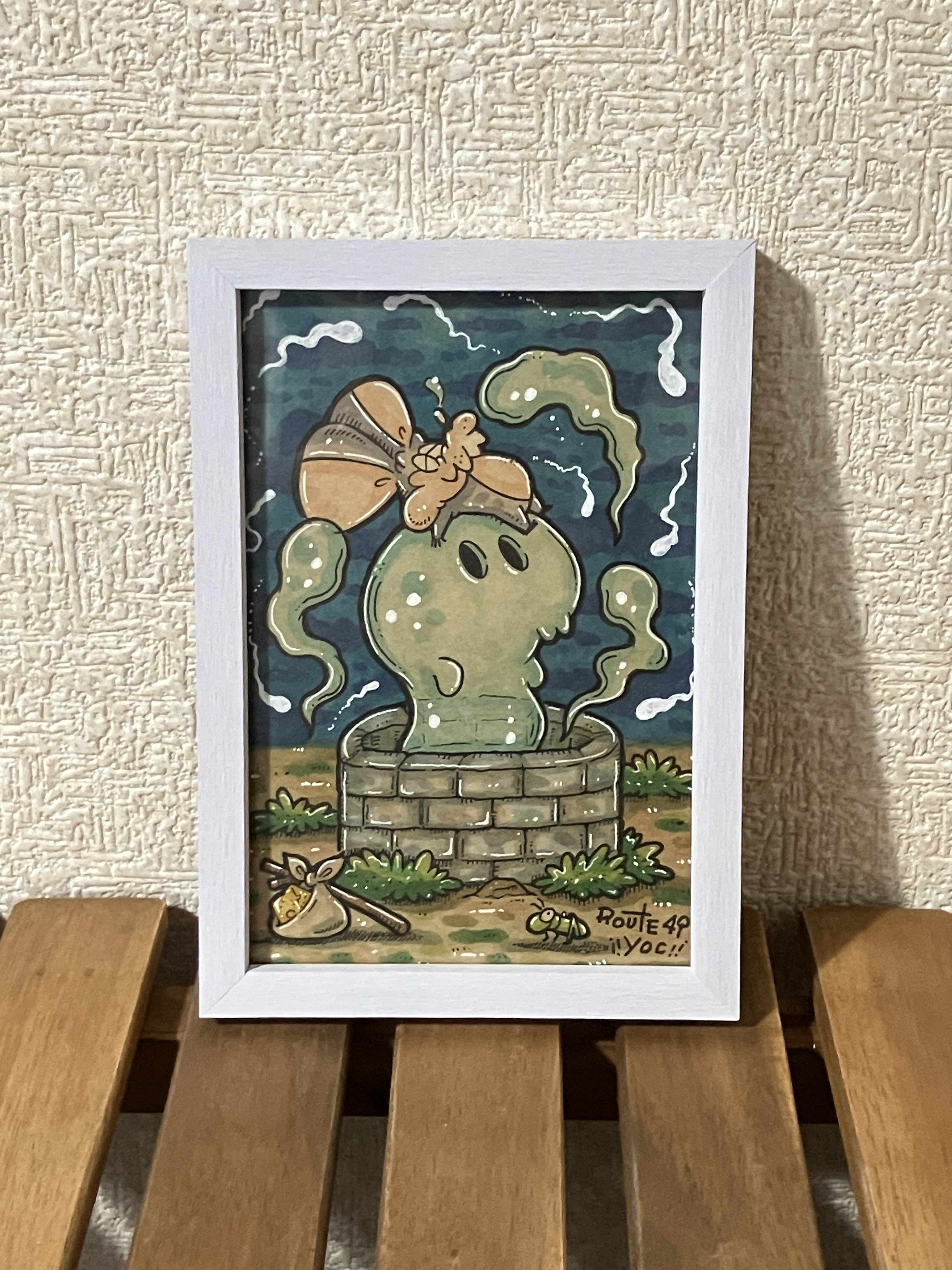 油絵　ネズミ