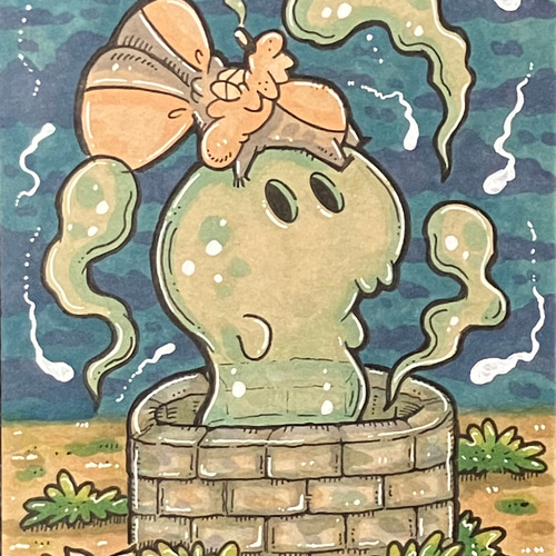 油絵　ネズミ 文・絵：レオ＝レオニ、訳：谷川俊太郎『アレクサンダとぜんまいねずみ