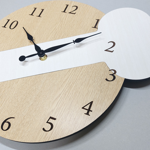 期間限定値下げ3000円引き】【文字入れ】大きな骨型 壁掛け時計 静音