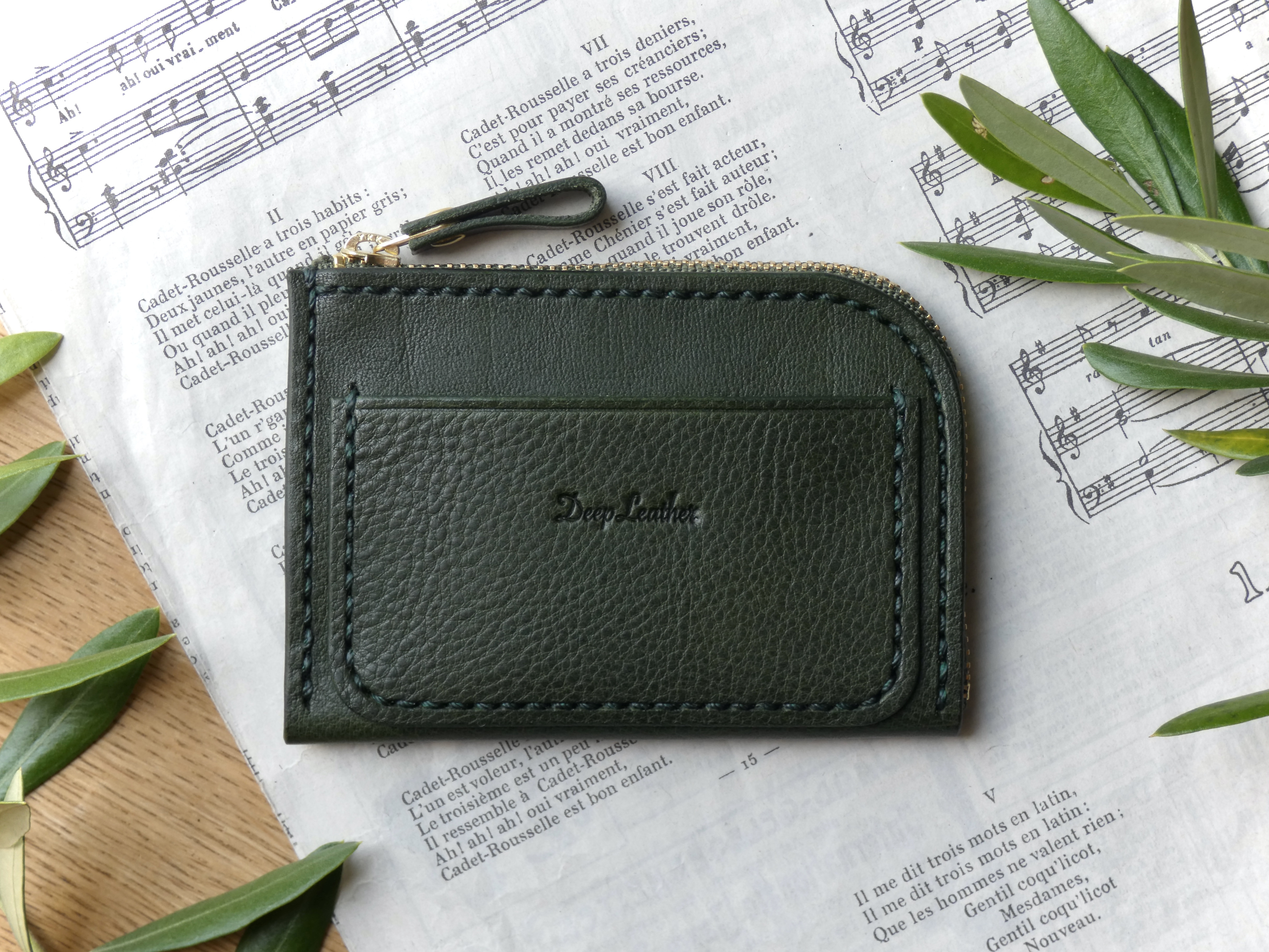 イタリア製　本革カード/メモケース Pinetti