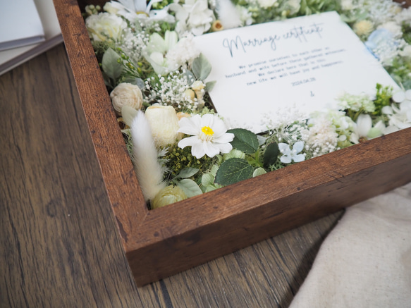 【A4 90本分】ゲスト参加型結婚証明書45名様〜分✴︎ green A4サイズ We and here