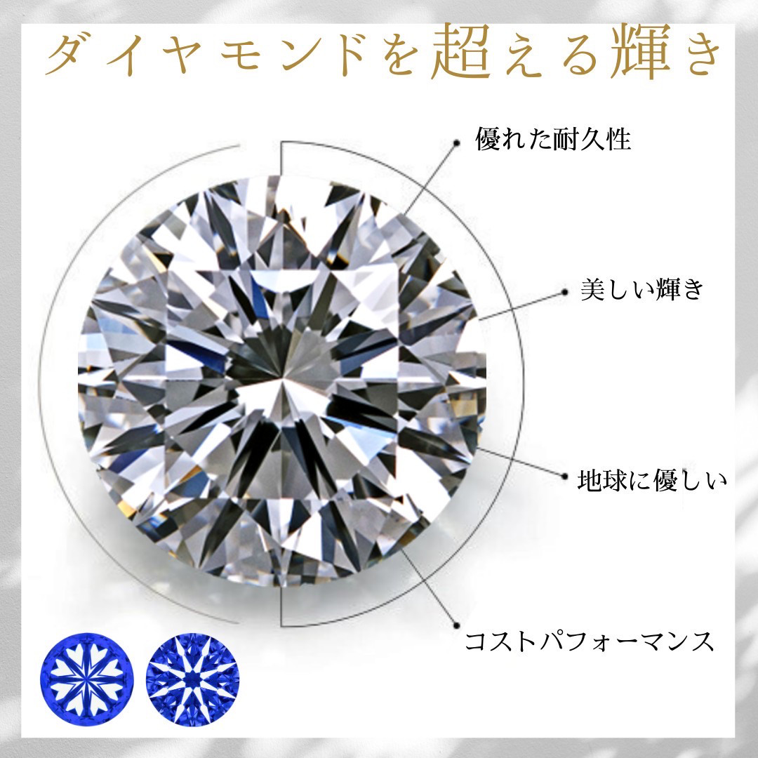 「つけっぱなしOK」サージカルステンレス316L モアサナイト　スタッドピアス　5mm イエローゴールド