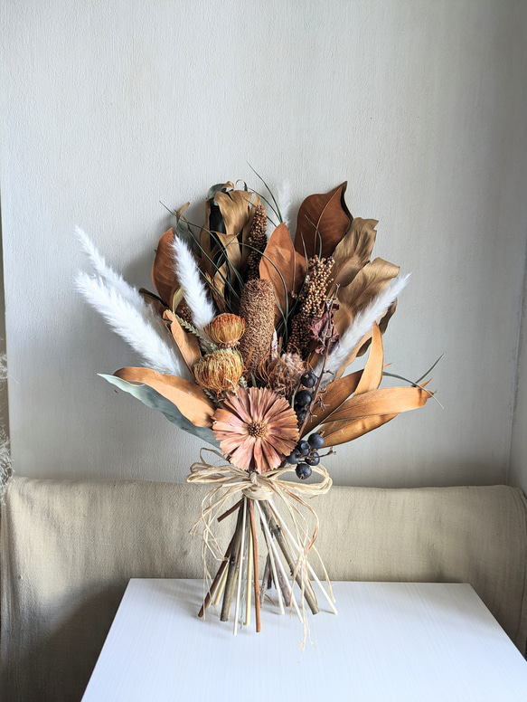 ウェディングブーケ＆ブートニア 花・木の実・枝葉・果実 G1205930759(9230円)