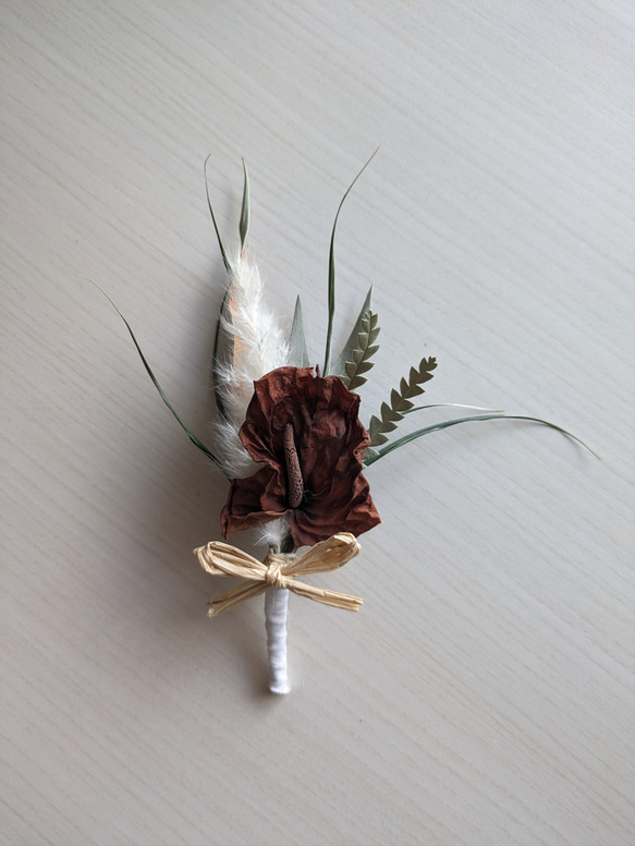 ウェディングブーケ＆ブートニア 花・木の実・枝葉・果実 G1205930759(9230円)