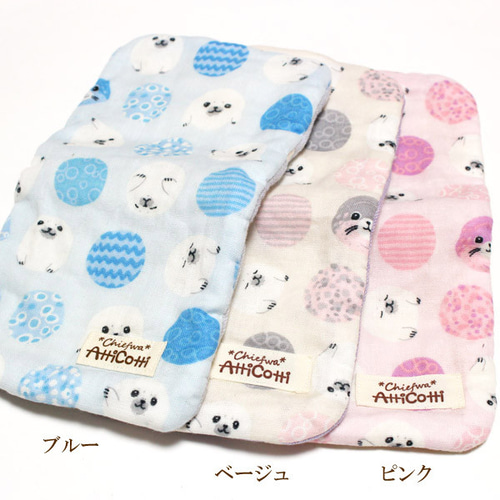40.【専用】ෆ⃛8重ガーゼハンカチ*ハンドメイド 700 1801円以上送料無料】 ガーゼハンカチ 8重ガーゼ 大きな クマ