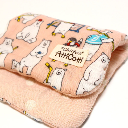 専用♬しろくま大判＊8重ガーゼハンカチ ガーゼハンカチ/刺しゅう くま・うさぎ – My little tailor - Amorosa