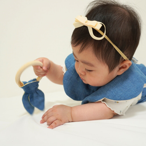 かな　エプロンドレススタイ　ふりふりまんまるスタイ　カボチャパンツ　ハット ALOHALOHA JAPAN ラウンド フリル ビブ よだれかけ 60～80cm