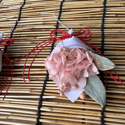 再出品 ミニ紫陽花守り☆6月の6がつく日にに吊るすおまじない 4色から