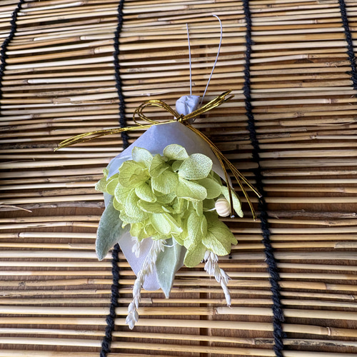 再出品 ミニ紫陽花守り☆6月の6がつく日にに吊るすおまじない 4色から