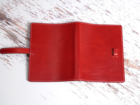 【システム手帳】#04 バイブルサイズ▪️総手縫い 表面 INDUSTRIA CONCERIA LA