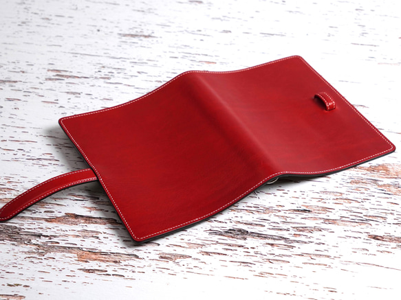 【システム手帳】#04 バイブルサイズ▪️総手縫い 表面 INDUSTRIA CONCERIA LA