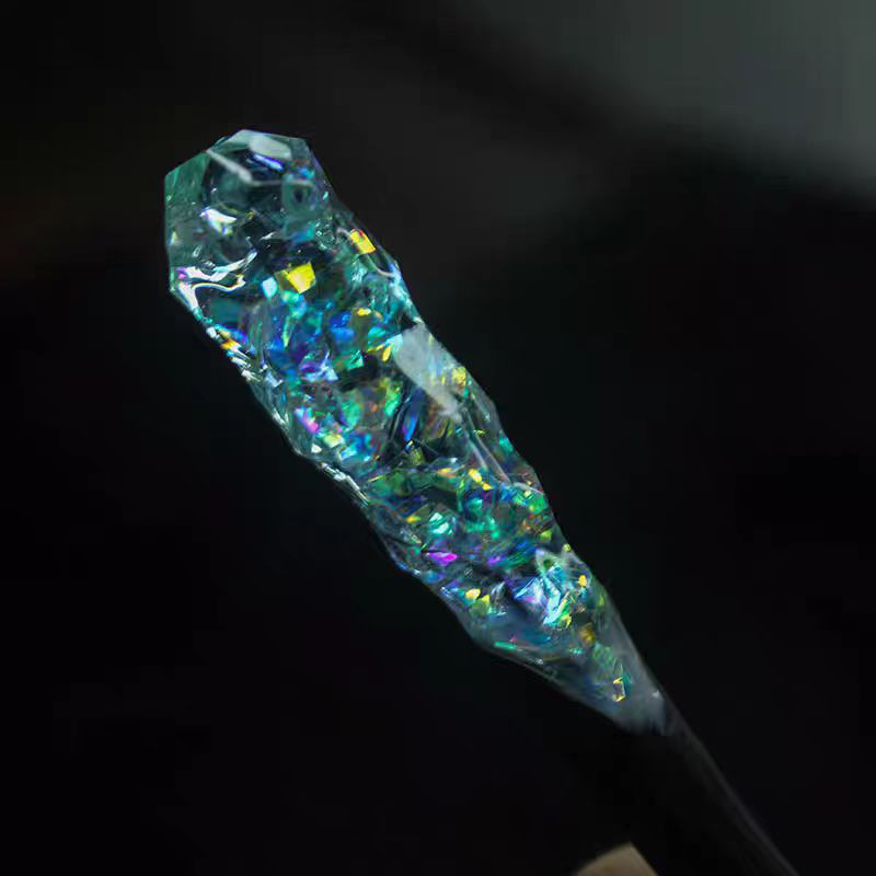 ハンドメイド かんざし 星雲 手作り 木簪 紫檀 樹脂 マジェステ 和装髪飾り ヘアアクセサリー 恋人 誕生日 周年記念