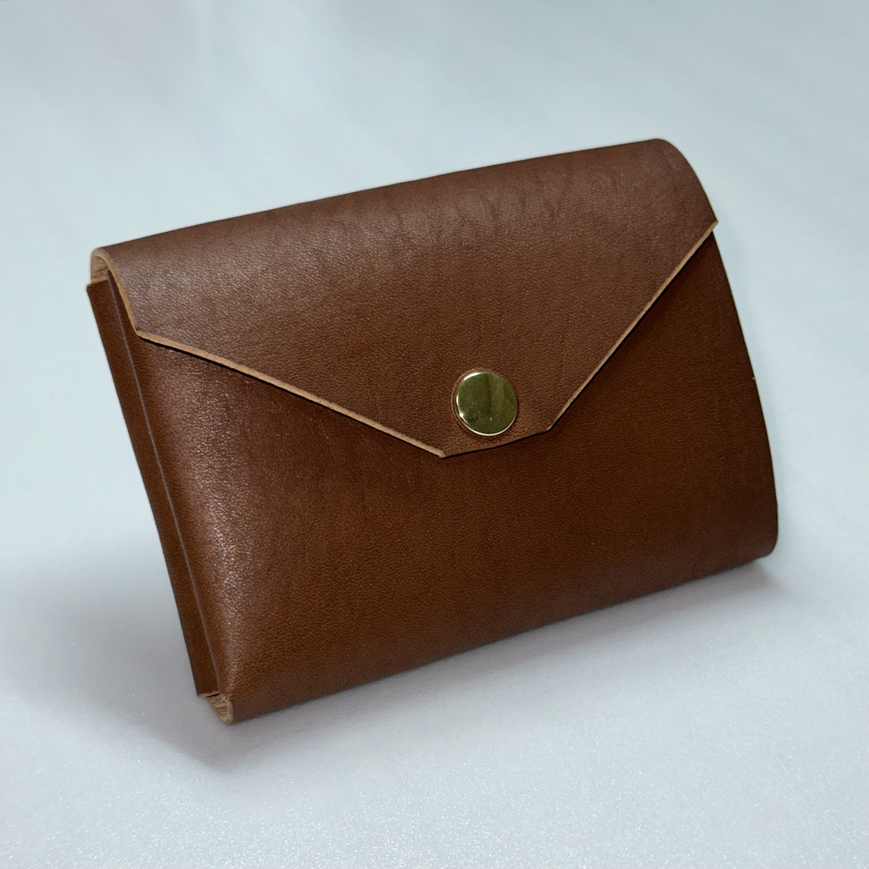 【牛】無縫製コンパクト財布　磨きアリ