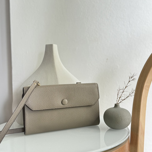 本革 超軽量 お財布ショルダー スマホショルダー L字型財布 お財布