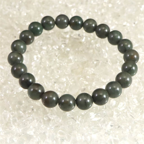 ブラジル産ルチルと出雲瑪瑙　碧玉ブレスレット 島根県 出雲碧玉 出雲石 8mmブレスレット 16.8g #66307 ブレスレット