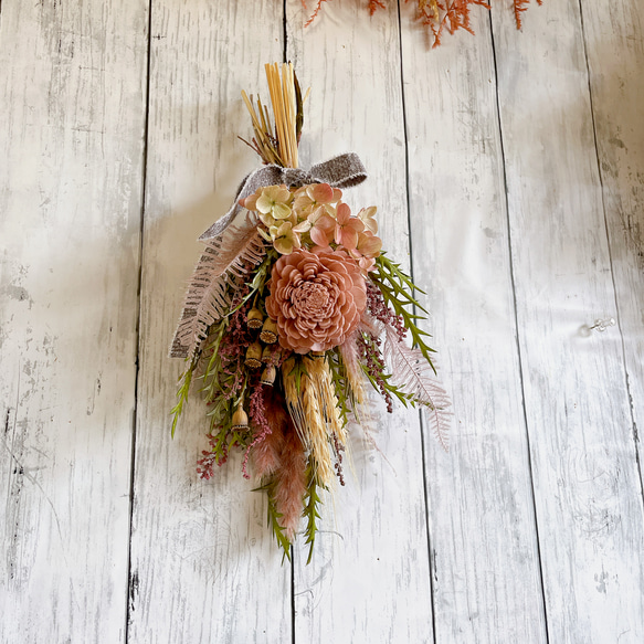 スワッグ ギフトフラワー 花束 プリザーブドフラワースワッグ ②  