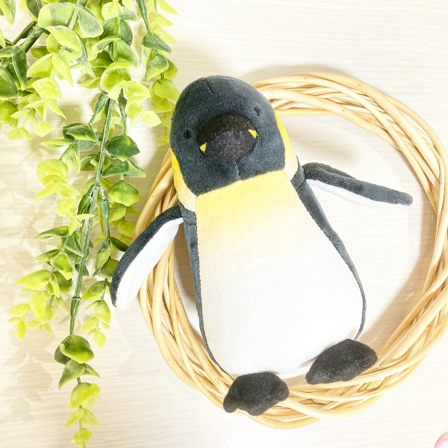 moriのえほん様　三角帽子のペンギン　ぬいぐるみ　ミニチュア　ハンドメイド