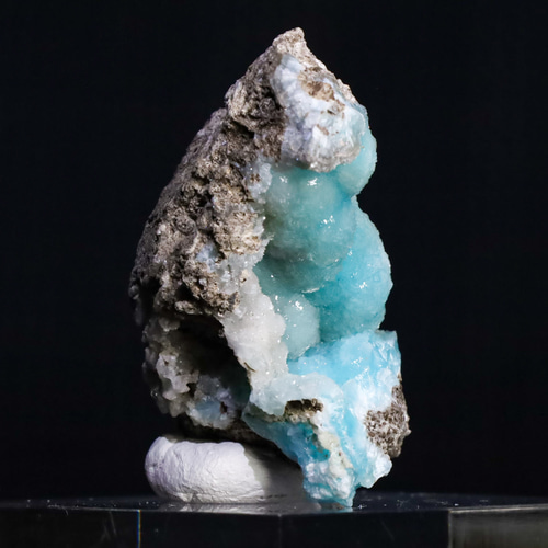 希少 コンゴ Mfouati鉱山 ブルーヘミモルファイト　鉱物標本　原石　結晶 キラキラした心地よいブルー 天然 ヘミモルファイト（異極鉱）54g