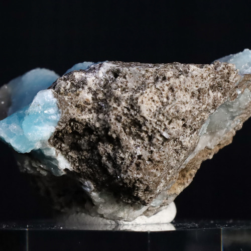 キラキラした心地よいブルー 天然 ヘミモルファイト（異極鉱）54g