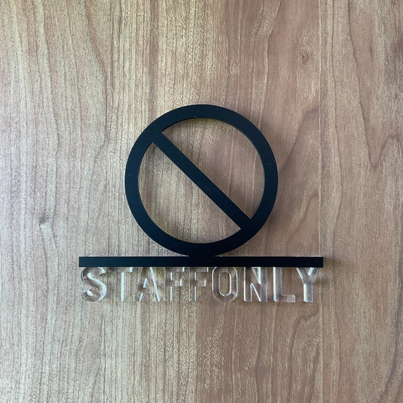 (送料無料)ルームサインドア用 3Dアイコン クリア文字　13種類 12枚目の画像