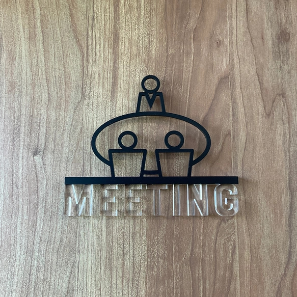 (送料無料)ルームサインドア用 3Dアイコン クリア文字　13種類 16枚目の画像