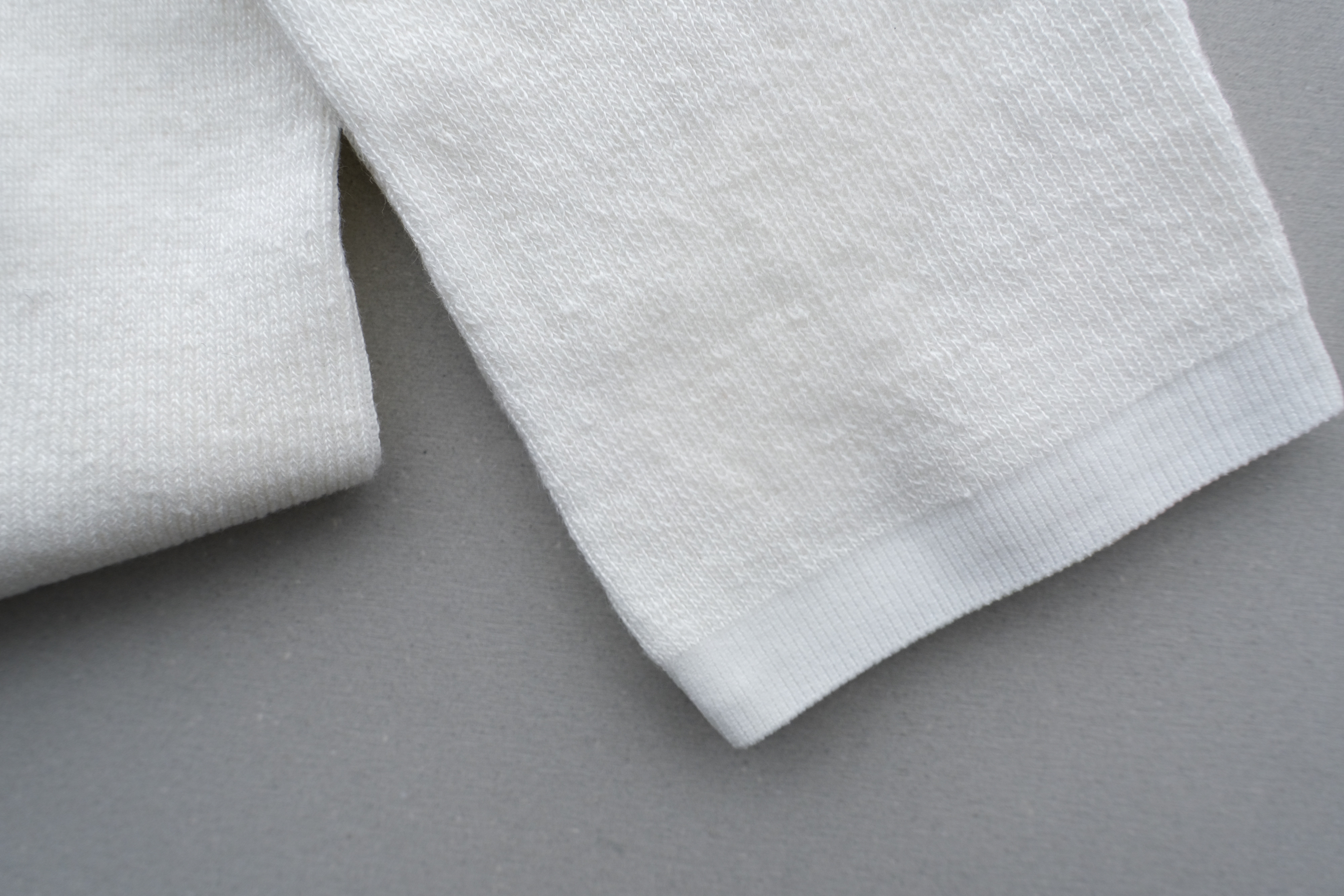 【再入荷】リネンニットレギンス マチ付き（オフ白）｜unisex 2 size