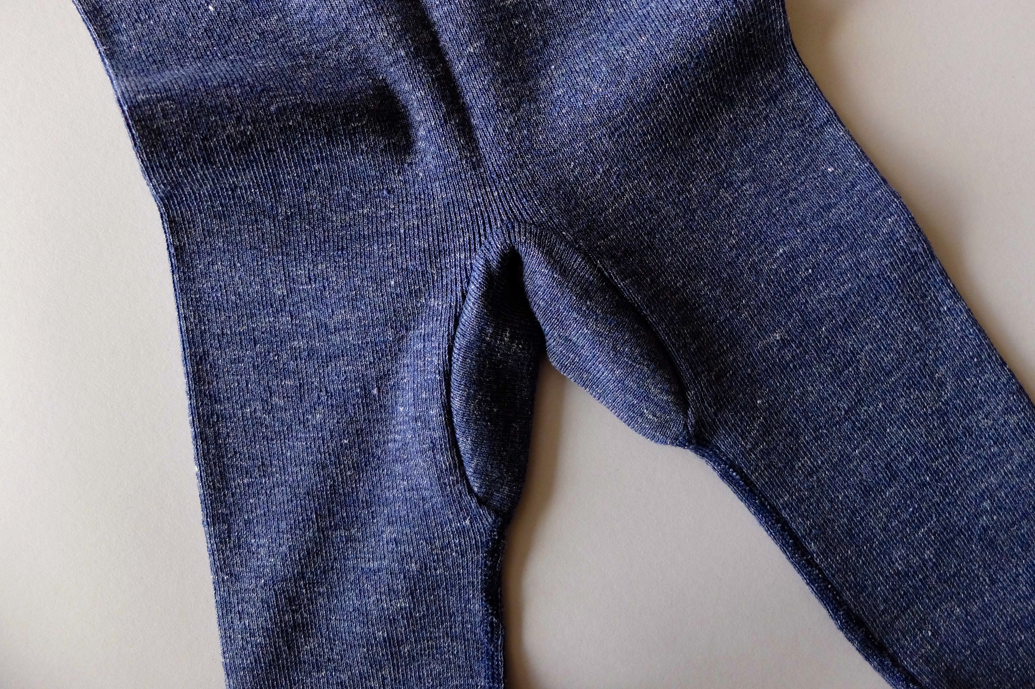 【再入荷】リネンニットレギンス マチ付き（オフ白）｜unisex 2 size