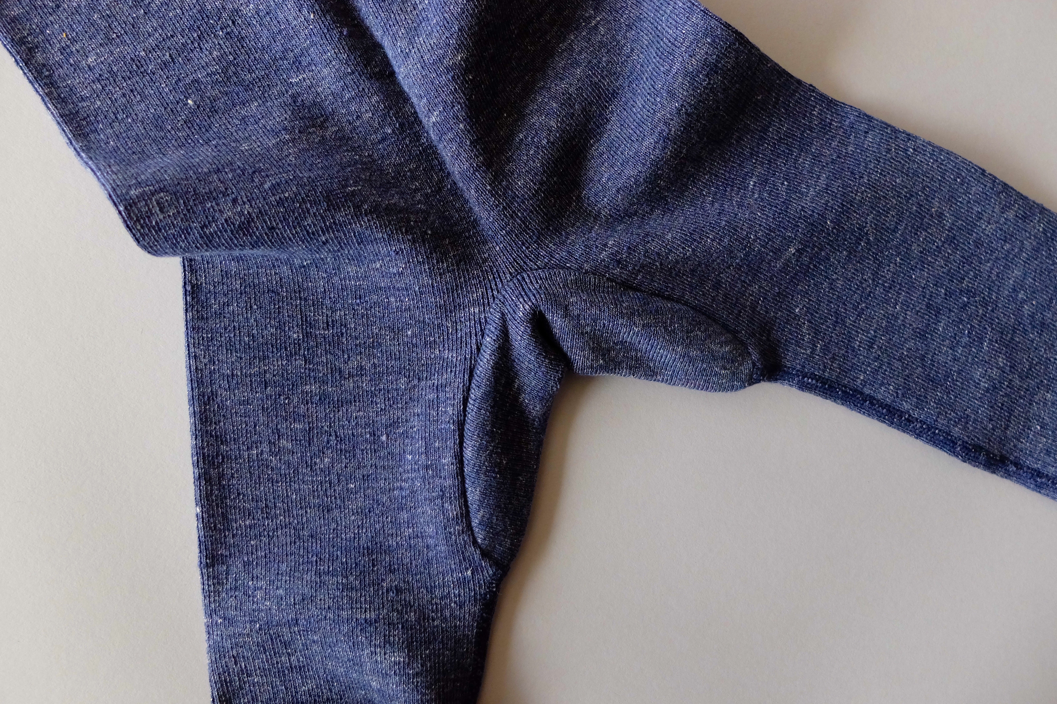 【再入荷】リネンニットレギンス マチ付き（オフ白）｜unisex 2 size