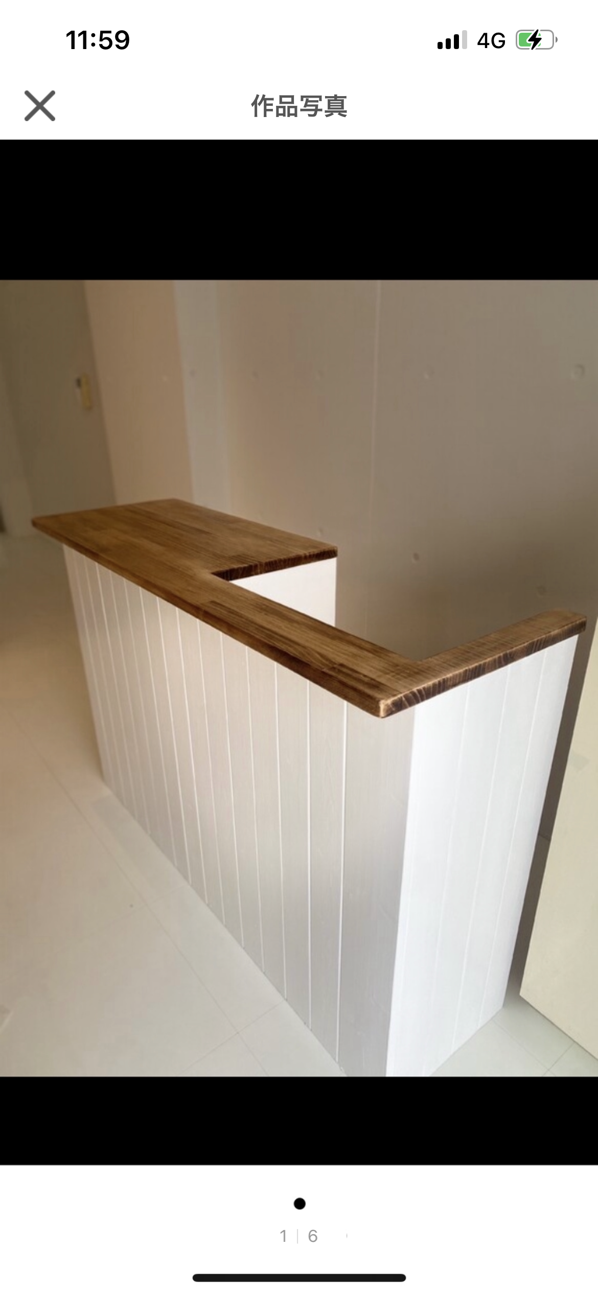 【くり抜き】カウンター　レジ　幅110✖︎高さ93✖︎奥行き50センチ