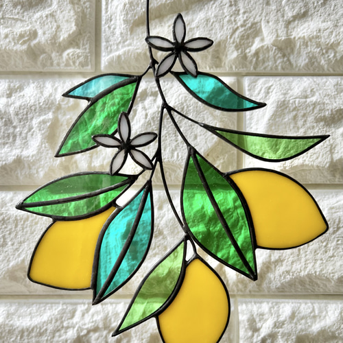 ステンドグラス】レモンのスワッグ サンキャッチャー Atelier 108 通販