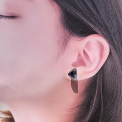 [其中之一] 螢石原石耳環礦物天然石金屬過敏相容配件 (No.2603) 第5張的照片