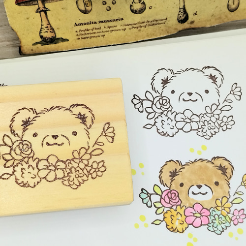 消しゴムはんこNo.204  ビッグくまちゃん 消しゴムはんこNo.204 ビッグくまちゃん