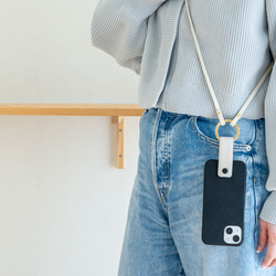 しっぽのついたスマホケース「クベル」専用ショルダーストラップ 2枚目の画像