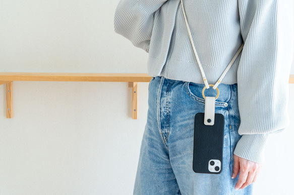 しっぽのついたスマホケース「クベル」専用ショルダーストラップ 2枚目の画像