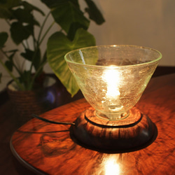 テーブルランプ テーブルライト 卓上照明 ガラス レトロ調