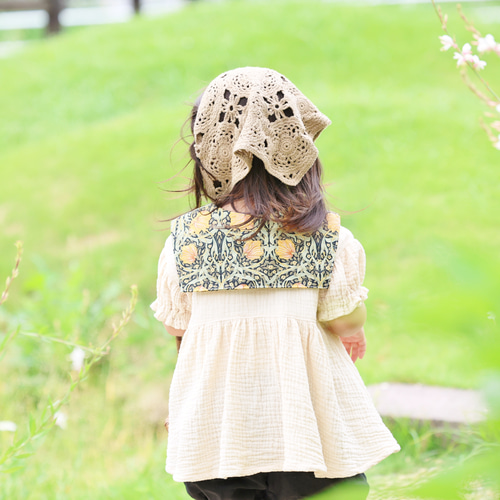 こども服 ふわふわガーゼ・セーラーカラーブラウス 80～110 BK 子供服  