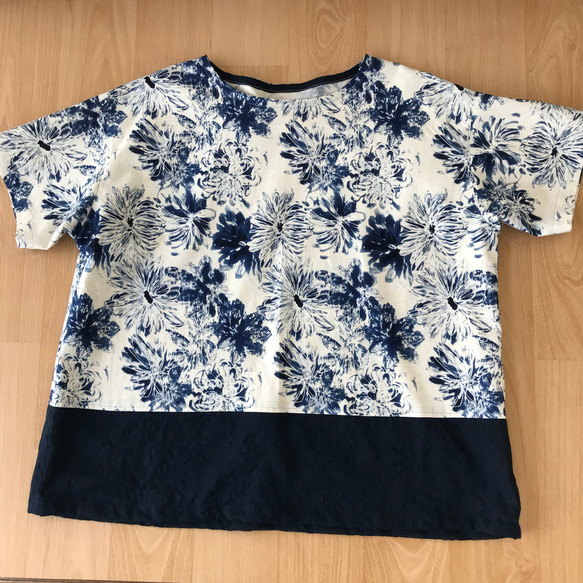 綿／麻シーチンク　花柄　ゆったり　ブラウス ブラウス 日本国内発送・最短翌日お届けの商品写真