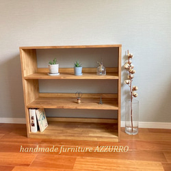 サイズオーダー可】【引取可能】5段飾り棚 DVD収納 本棚 幅60cm LO/LO