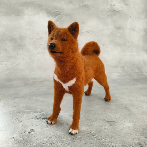 美濃柴犬さん〈24061〉 羊毛フェルト 羊毛わんこ 福や工房 通販