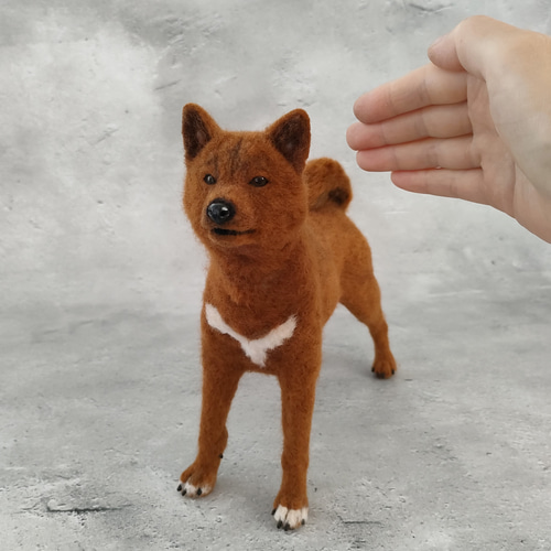 美濃柴犬さん〈24061〉 羊毛フェルト 羊毛わんこ 福や工房 通販