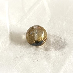 CYA　レア AAAA 黄金 黒金針 タイチン ルチルクォーツ キャッツアイ 8.5mm玉 粒売】 天然石ビーズ 現物 8枚目の画像
