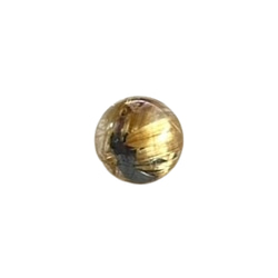 CYA　レア AAAA 黄金 黒金針 タイチン ルチルクォーツ キャッツアイ 8.5mm玉 粒売】 天然石ビーズ 現物 1枚目の画像
