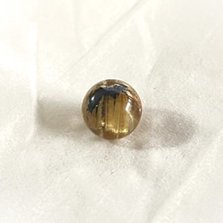 CYA　レア AAAA 黄金 黒金針 タイチン ルチルクォーツ キャッツアイ 8.5mm玉 粒売】 天然石ビーズ 現物 6枚目の画像