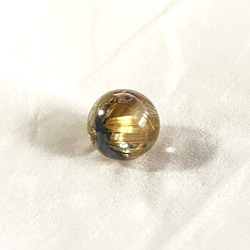 CYA　レア AAAA 黄金 黒金針 タイチン ルチルクォーツ キャッツアイ 8.5mm玉 粒売】 天然石ビーズ 現物 7枚目の画像