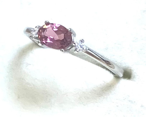 ピンクトルマリン シルバーフリーリング ⁺˳✧༚ Creema新作2024 指輪